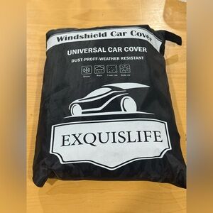 Exquislife Windshield Universal  Car Cover , Dust- Proof Weather Resistant NEW